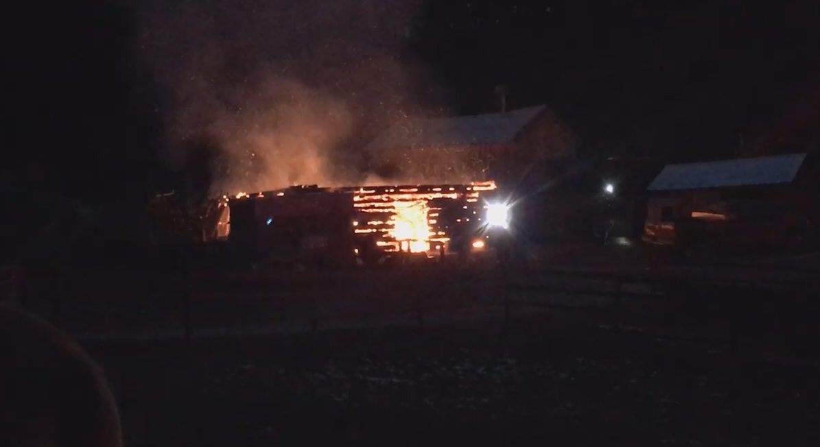 No animals died in a barn fire Wednesday.