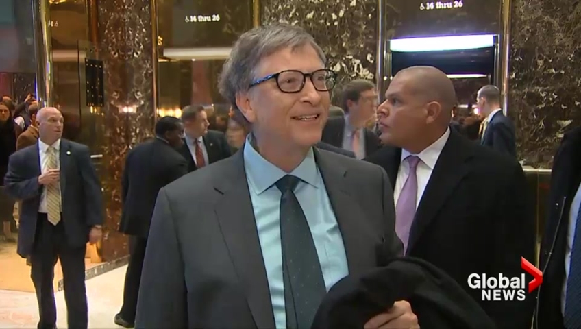 Bill Gates was one of many high-profile personalities that met with President-elect Donald Trump on Tuesday. the pair discussed the implementations of innovation on healthcare, energy and trade.