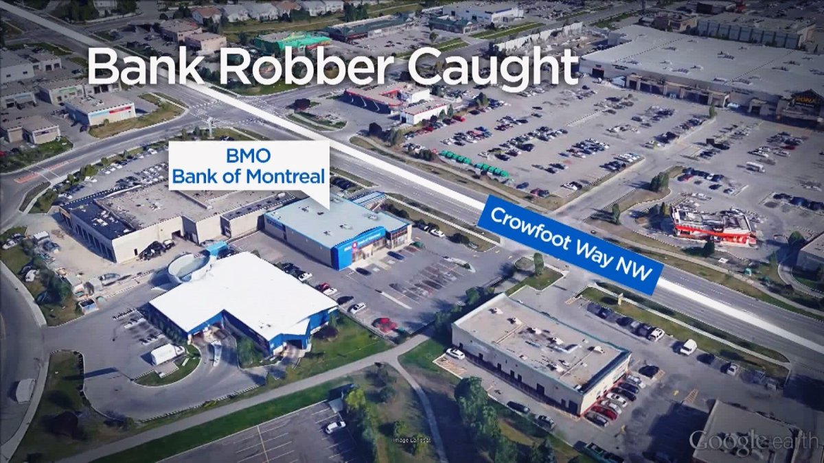 Police were called to a bank robbery in progress at the BMO Bank of Montreal location on Crowfoot Way N.W. at around 11 p.m. on Wednesday, Nov. 30, 2016. 
