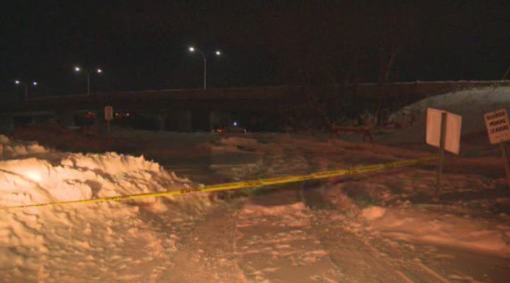 Calgary police were called to the Bonnybrook Bridge Monday after a man's body was found.
