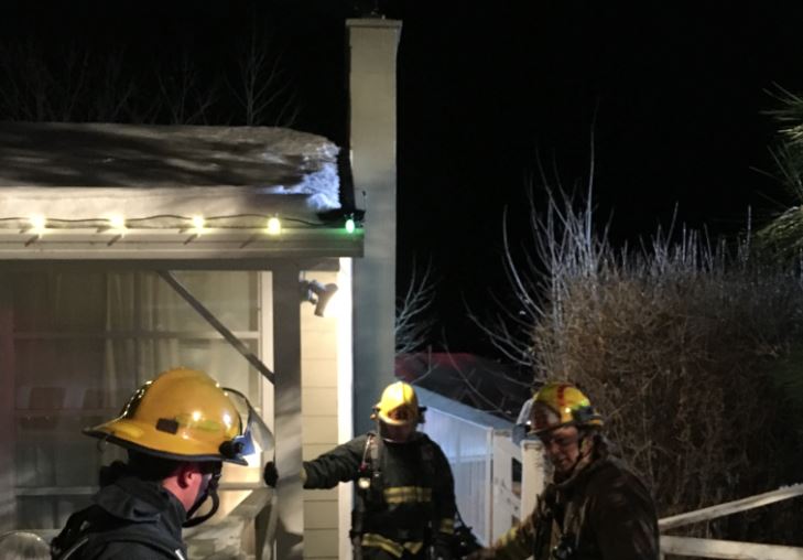 West Kelowna family of 3 flees home after chimney fire - image