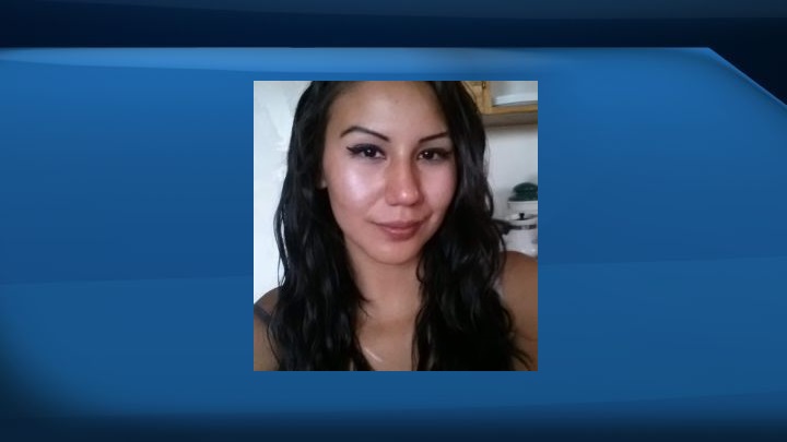 Christine Cardinal was last seen about one kilometre north of the Bison Auto gas station in Saddle Lake, Alta. on the morning of Oct. 13, 2016.