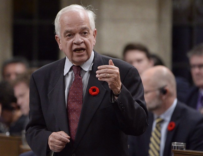 John McCallum answers a question during question period in the House of Commons on Parliament Hill in Ottawa on Wednesday, November 2, 2016. 
