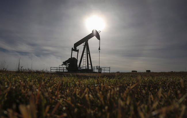 A pumpjack works at a well head on an oil and gas installation near Cremona, Alta., Saturday, Oct. 29, 2016. A court decision that gave secured creditors priority over environmental cleanup in the case of bankrupt Redwater Energy Corp. has been upheld by the Alberta Court of Appeal.