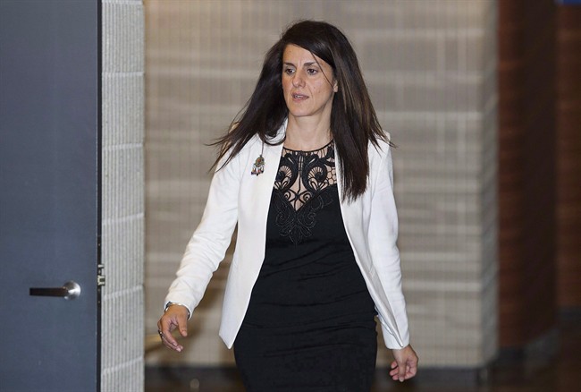 Djemila Benhabib arrives at the Montreal Courthouse in Montreal, Monday, September 26, 2016.