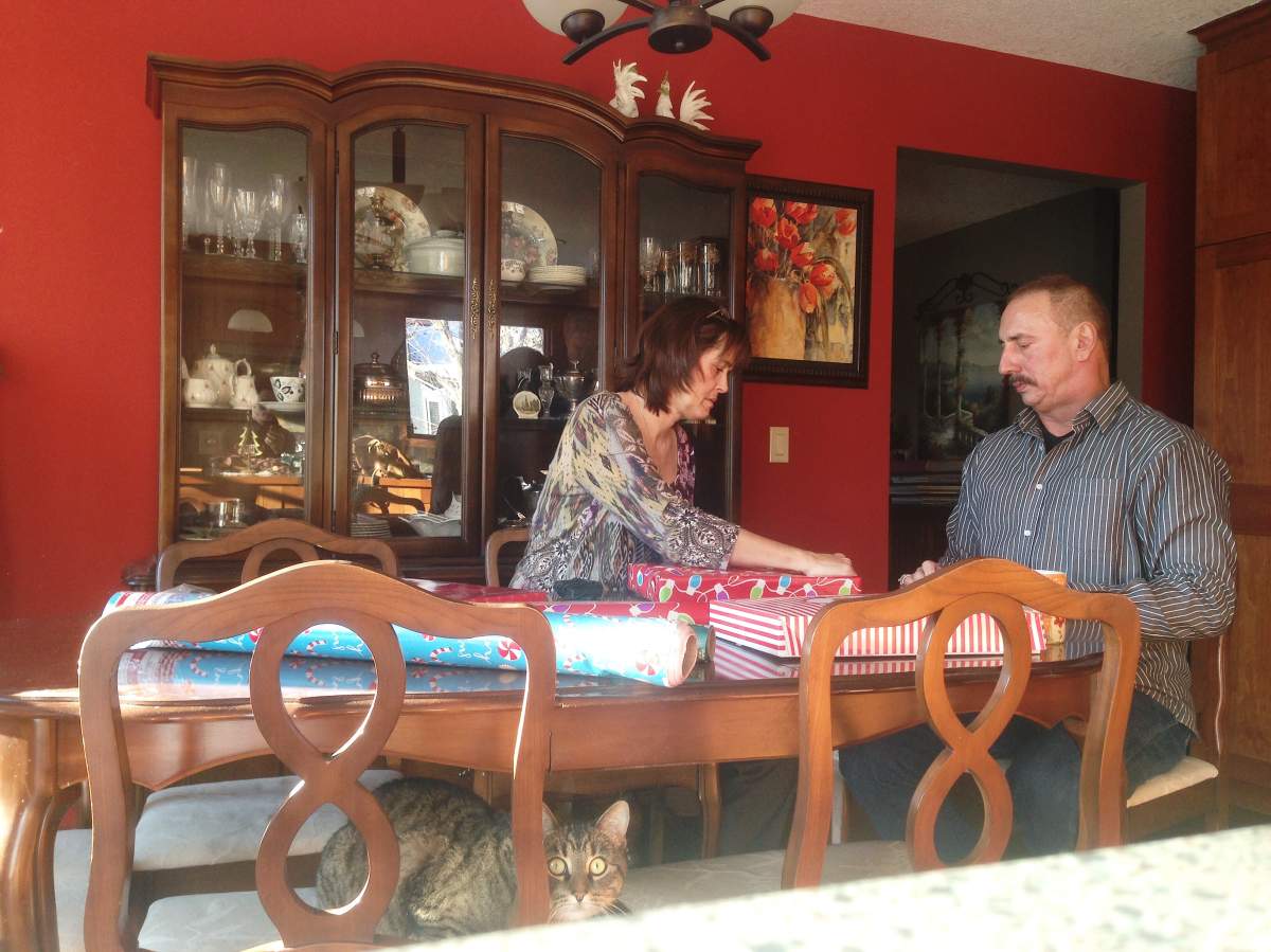 The Desgagne family prepares for the holidays