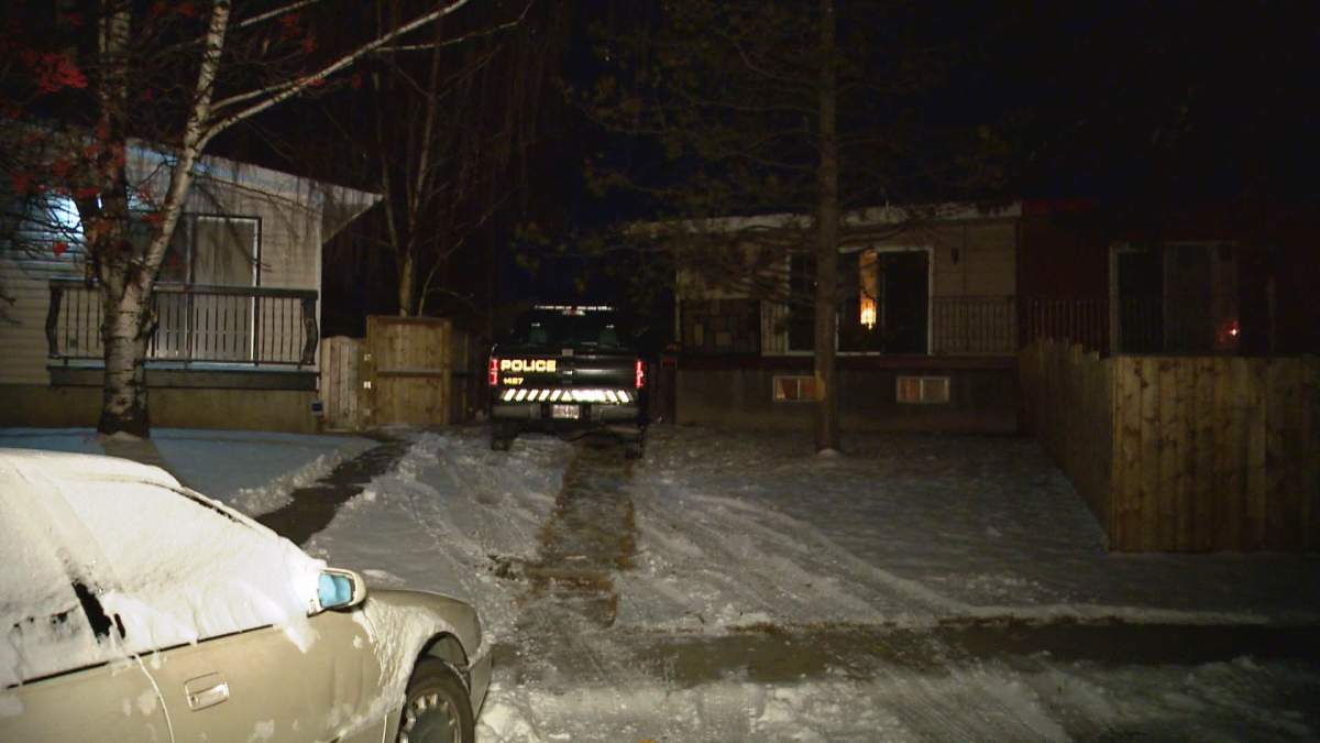 Calgary police took four people into custody from a house in the 100 block of Dover Tree Place S.E. on Sunday, Dec.  4, 2016. 