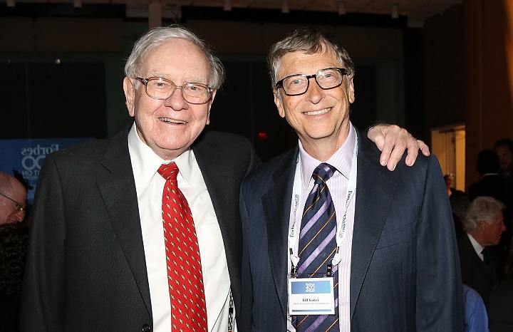Warren Buffett (No. 2) and Bill Gates (No. 1) take the top spots among the world's wealthiest.