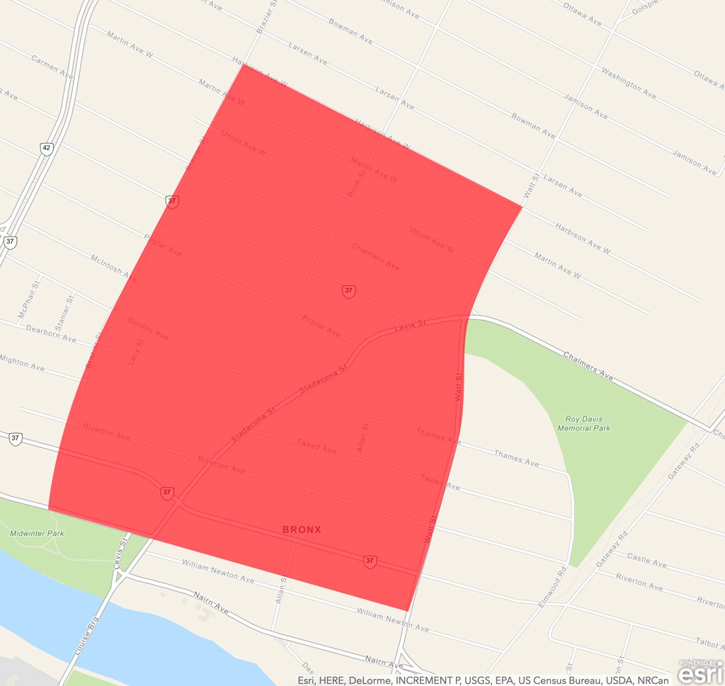 Manitoba Hydro tweeted out this Google map of the customers to be affected during Tuesday's outage. 