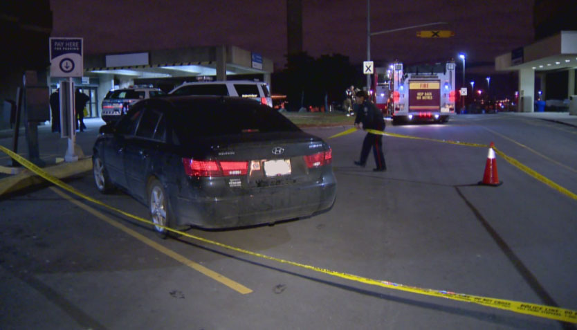 It’s believed the male victim drove himself or was driven to the area which is the former Humber River Hospital.