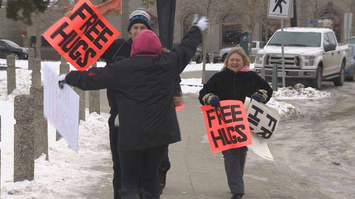 Free hugs handed out in downtown Kelowna - image
