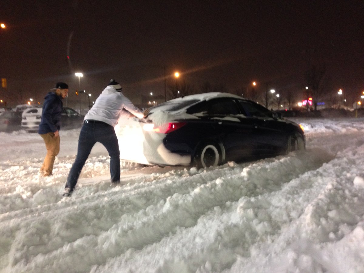 The City of Winnipeg is urging people to stay off the roads Boxing Day. 