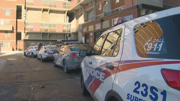 Toronto police are investigating after a man was found with serious injuries inside a residential building in Toronto's north end.