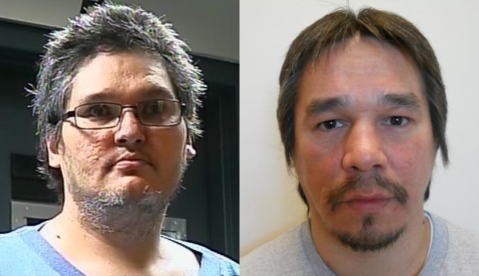 Winnipeg police are warning the public about two sex offenders, James Sheldon Jasper, 40, (left) and Rainie James Semple, 43, who  will be released into the public.