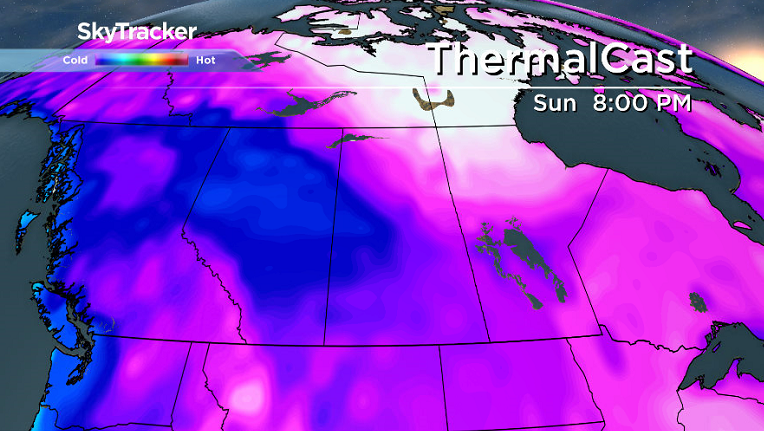 Warmer air finally begins to push in into early next week.