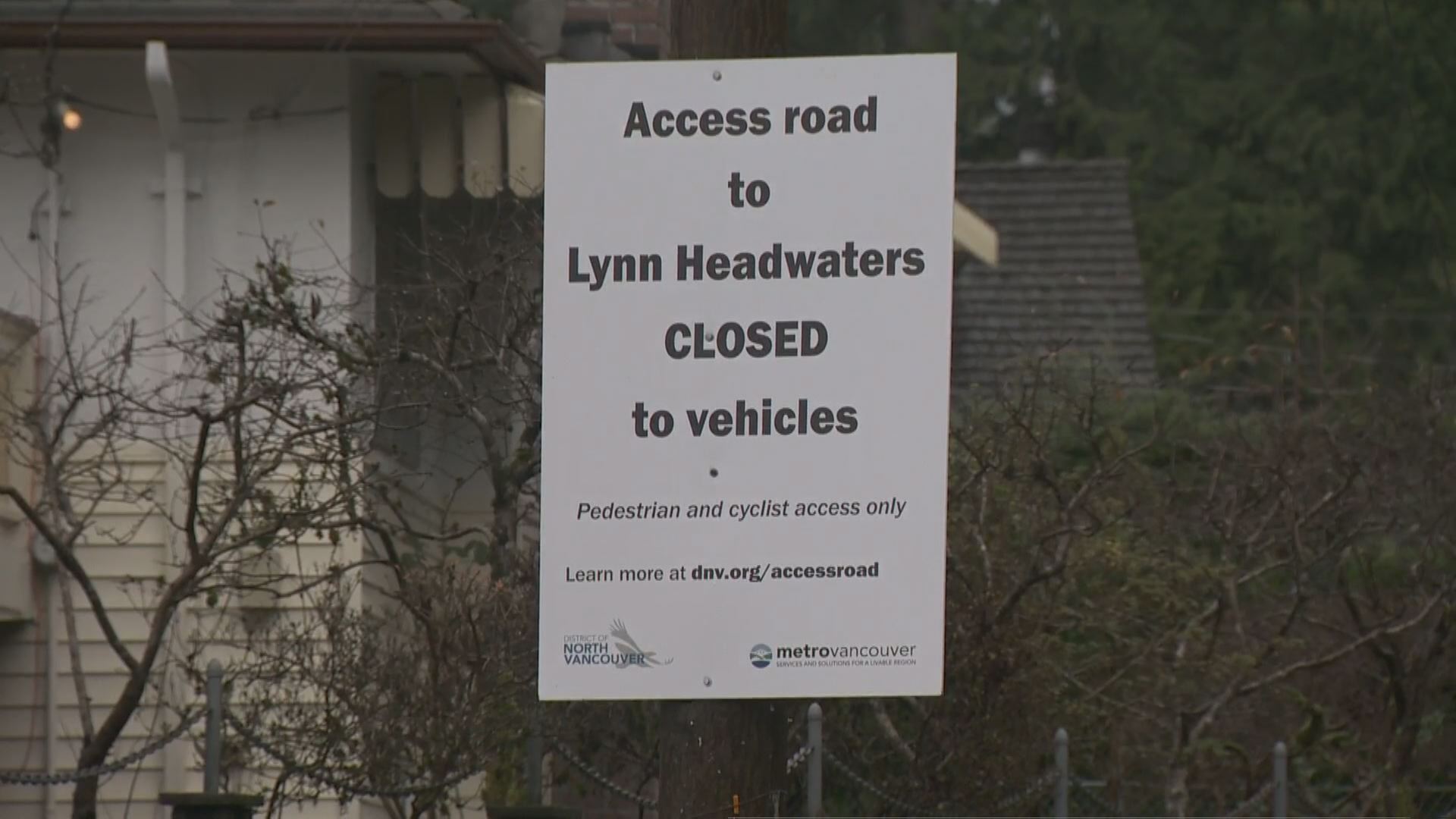 Major access road in North Vancouver closed due to landslide risk