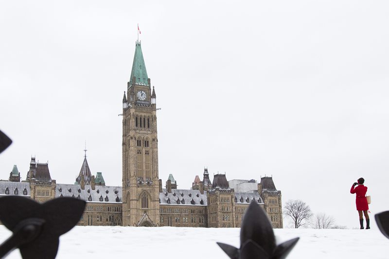 Parliament Hill in Ottawa.