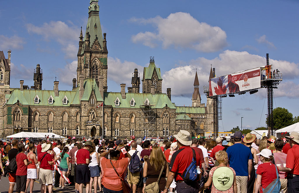 Thousands gather on Parliament Hill in Ottawa to celebrate Canada Day.