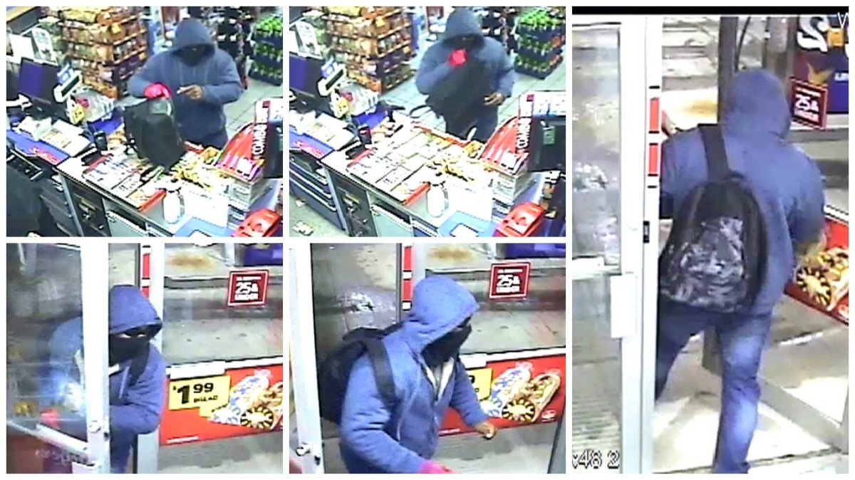 Surveillance camera stills from an Ultramar in Dartmouth. The photos show a suspect in a robbery of the business Nov. 3, 2016.