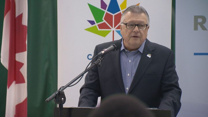 Ralph Goodale announces funding for infrastructure projects in Saskatchewan. 