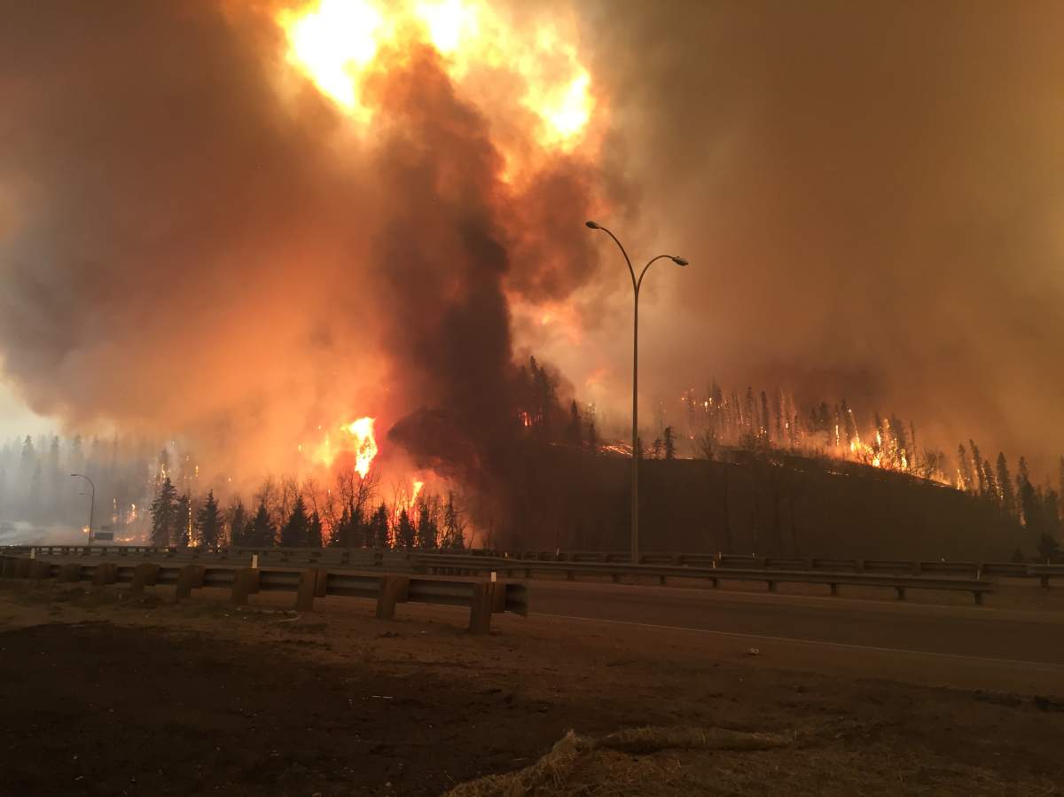 The Fort McMurray wildfire as it started burning the city on May 3, 2016. The wildfire was Edmonton's most-read story of the year.