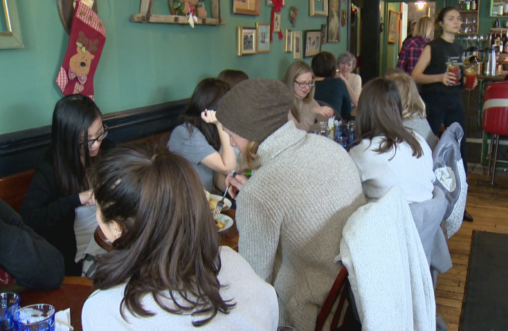 A busy Sunday afternoon at the Farmhouse Tavern.