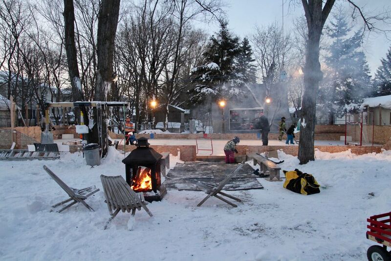 Winnipeg family builds epic backyard ice rink in North Kildonan