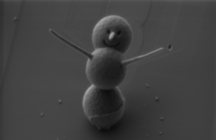 Western University scientist builds world’s ‘smallest snowman’ from silica spheres - image
