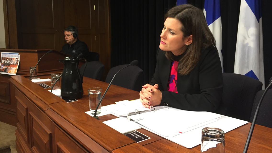 Justice Minister Stéphanie Vallée announces a plan to try and fix the problem of court delays, Wednesday, December 7, 2016.
