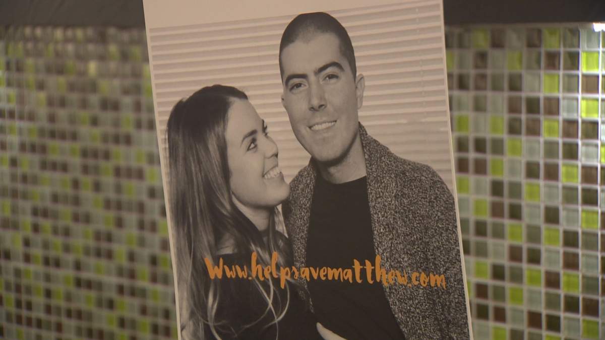 A poster of Matthew Schreindorfer and Katia Luciani can be seen at Cinema du Parc on Saturday, Dec. 17, 2016.