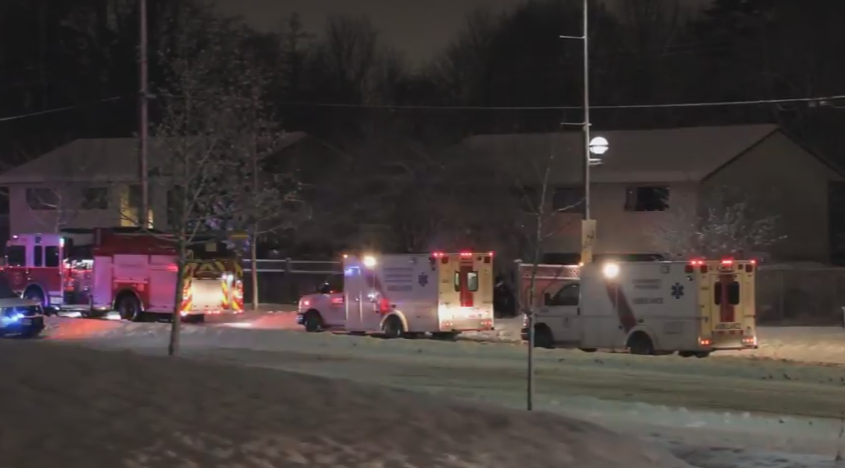 First responders were called to this home in Surrey Sunday night.