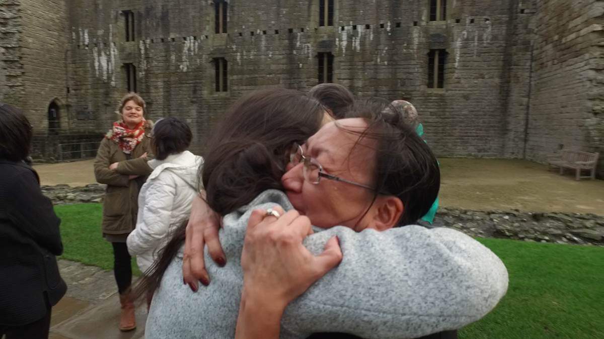 The Inuit delegation visit Caernarfon Castle
