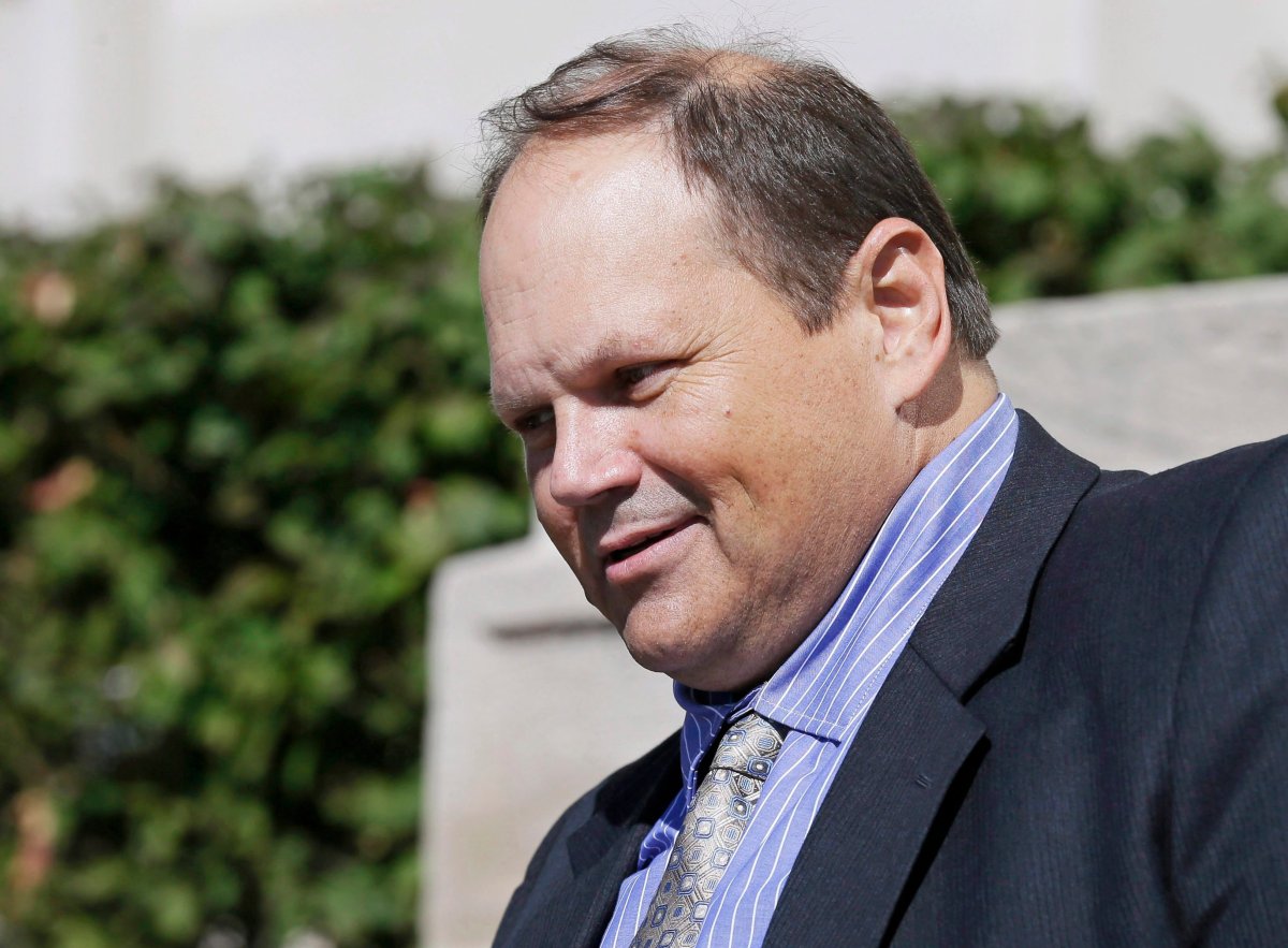Former Multi-State Lottery Association security director Eddie Tipton leaves the Polk County Courthouse in Des Moines, Iowa, after his sentencing in a jackpot-fixing scandal in this Sept. 9, 2015, file photo.