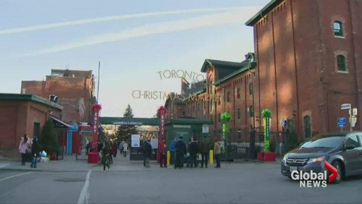 File photo of the Toronto Christmas Market entrance at Trinity and Mill streets.