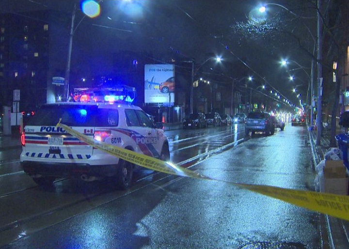 Toronto police respond to a collision call at Dalhousie Street and Queen Street East on Dec. 6, 2016.