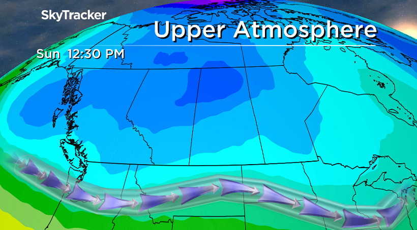 Big upper trough starts to set in later this weekend.