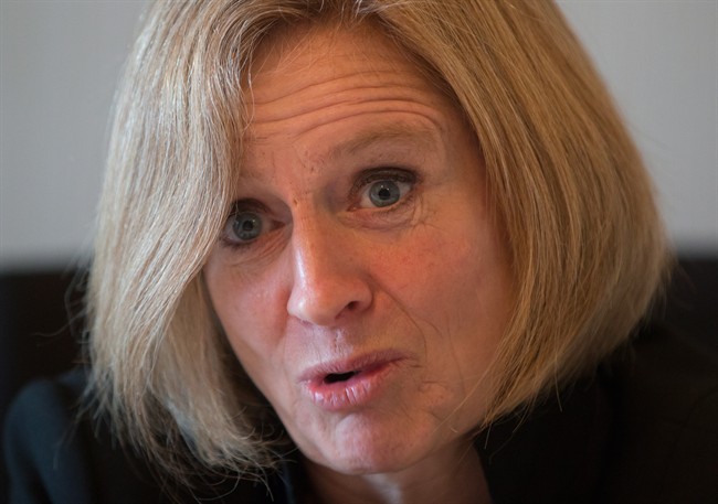 Alberta Premier Rachel Notley speaks during an interview in Vancouver, B.C., on Tuesday December 6, 2016.