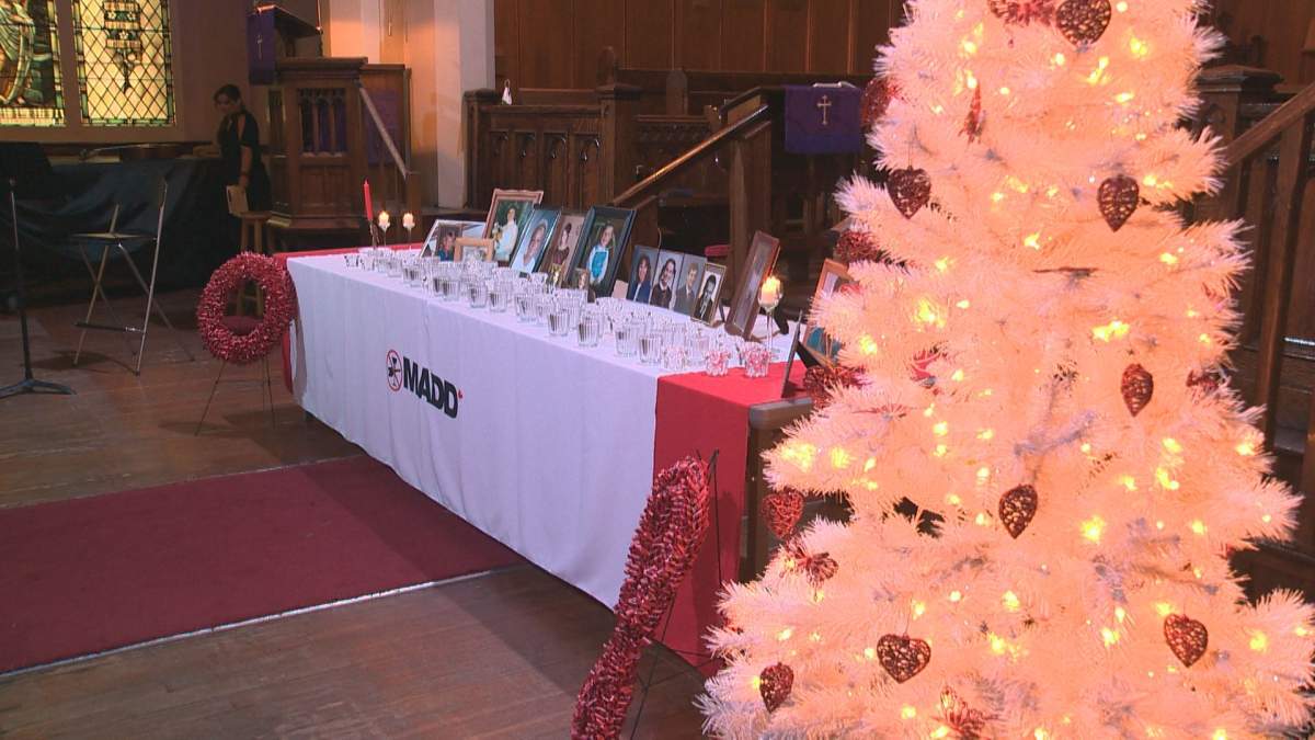 The Edmonton chapter of MADD Canada held a candlelight vigil Sunday.
