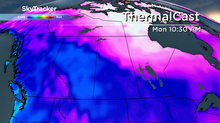 Big warm-up to minus single digits kicks in for the week before Christmas.