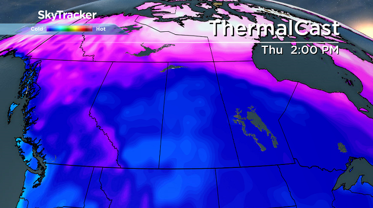 Temperatures could push up to and even above freezing in central Saskatchewan on Thursday.