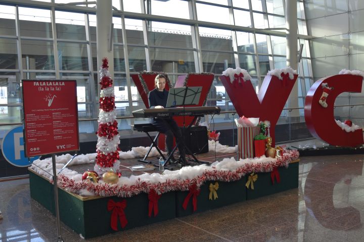 Hoping to hear about Frosty, Rudolph and all the other Christmas characters? Check out the seasonal music throughout the airport.