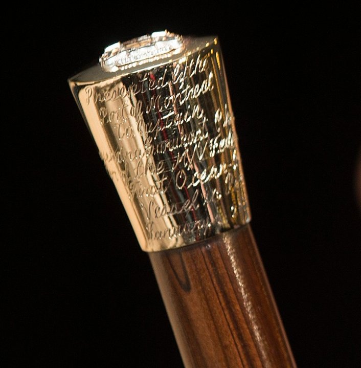 Port of Montreal presents goldheaded cane to first ship of the year