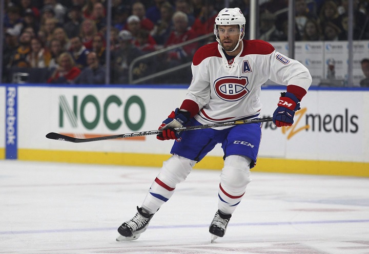 Montreal Canadiens Shea Weber (6) has undergone arthroscopic knee surgery to repair a torn meniscus in his right knee.