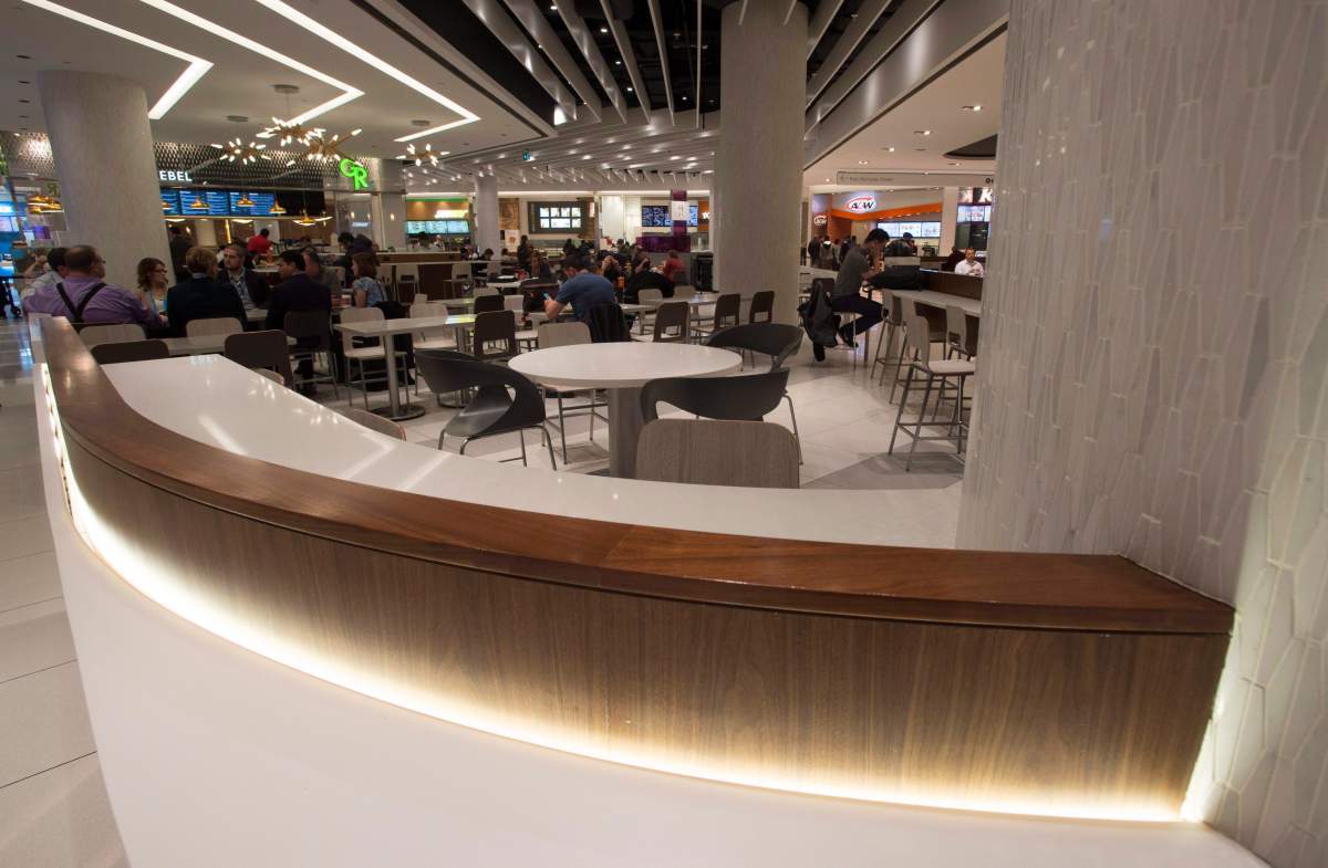 The food court is seen at the Rideau Centre in Ottawa on Nov. 2, 2016.