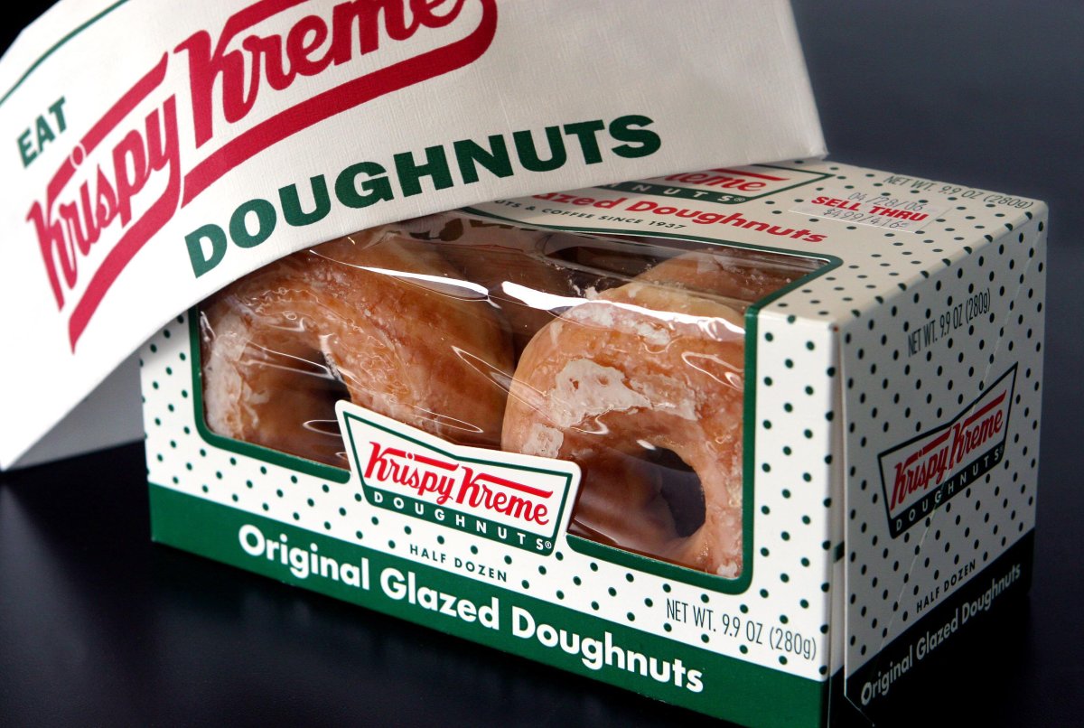 Krispy Kreme doughnuts are shown in New York April 27, 2006.  