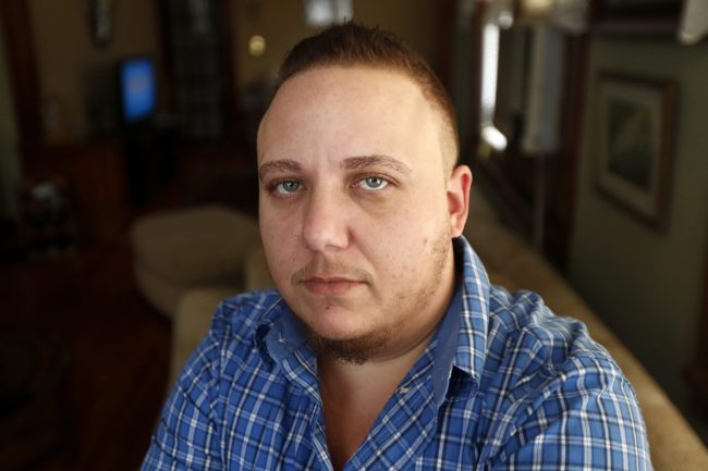 Jionni Conforti poses for The Associated Press in his home, Thursday, Jan. 5, 2017, in Totowa, N.J. 