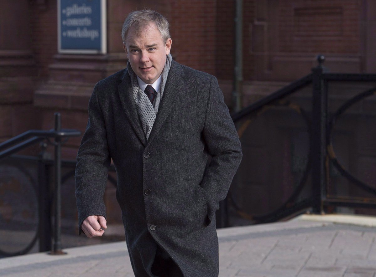 Two Halifax men charged with assaulting Dennis Oland in a New Brunswick prison are expected to appear in court this afternoon.