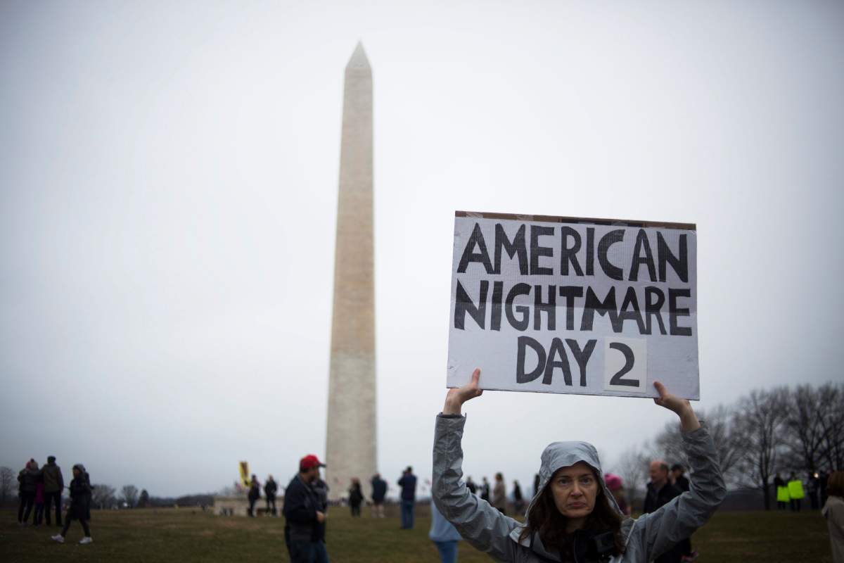 People attend the Women’s March on Washington in Washington, D.C. on Jan. 21, 2017. Protest rallies were held in over 30 countries around the world in solidarity with the Women’s March on Washington in defense of press freedom, women’s and human rights following the official inauguration on 20 January of Donald J. Trump as the 45th President of the United States of America.