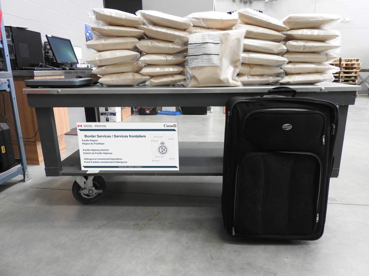 The 31 kilograms of what is believed to be meth.