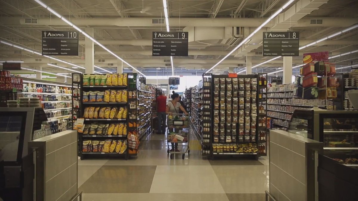 In this file photo, food is on display in a Marché Adonis store. A recall was issued for 36 products sold at Marché Adonis stores in Laval, Brossard, and Montreal due to undeclared allergens.  Thursday, Jan. 12, 2017.